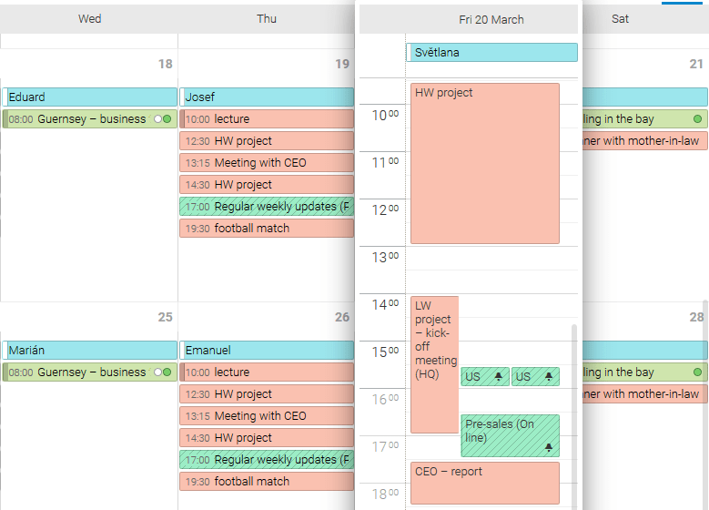 How to view calendar entry?